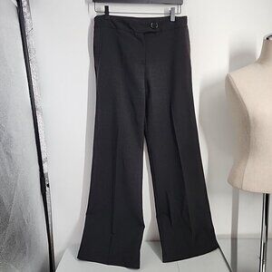 Mango MNG Size 10 Black Wide Leg Dress Pants Womens Trousers